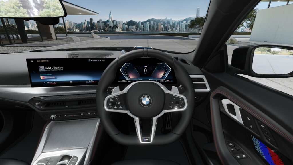 220i クーペ M Sport ブラック・サファイア 18インチ スタイリング848M ヴァーネスカ・レザー ブラック(レッド・ハイライト付)の画像3