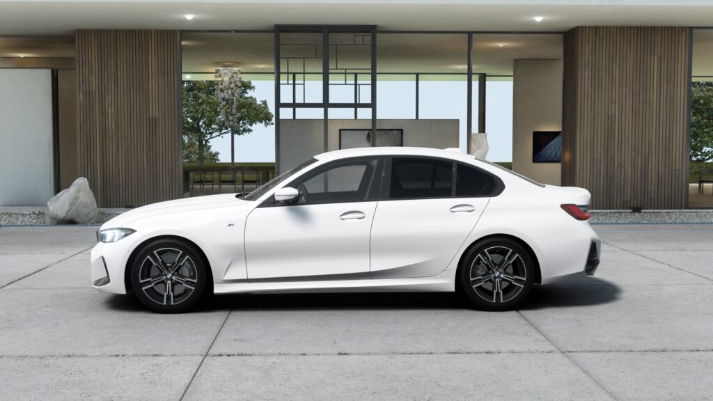 320d xDrive セダン M Sport ミネラル・ホワイト 18インチ ブラック スタイリング848M ヴァーネスカ・レザー ブラックの画像2