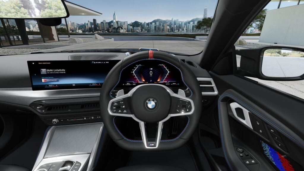 M240i xDrive クーペ M ポルティマオ・ブルー 19インチ ブラック M スポーツ・パッケージ・プロ スタイリング792M ヴァーネスカ・レザー ブラック(ブルー・ステッチ付)の画像3