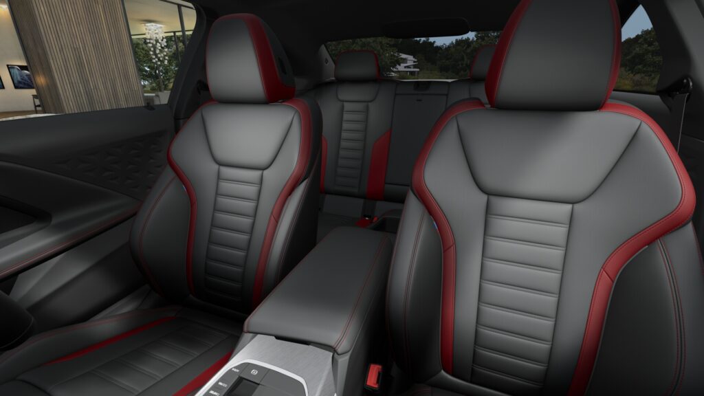 220i クーペ M Sport ファイヤー・レッド 18インチ ブラック スタイリング848M ヴァーネスカ・レザー ブラック(レッド・ハイライト付)の画像4