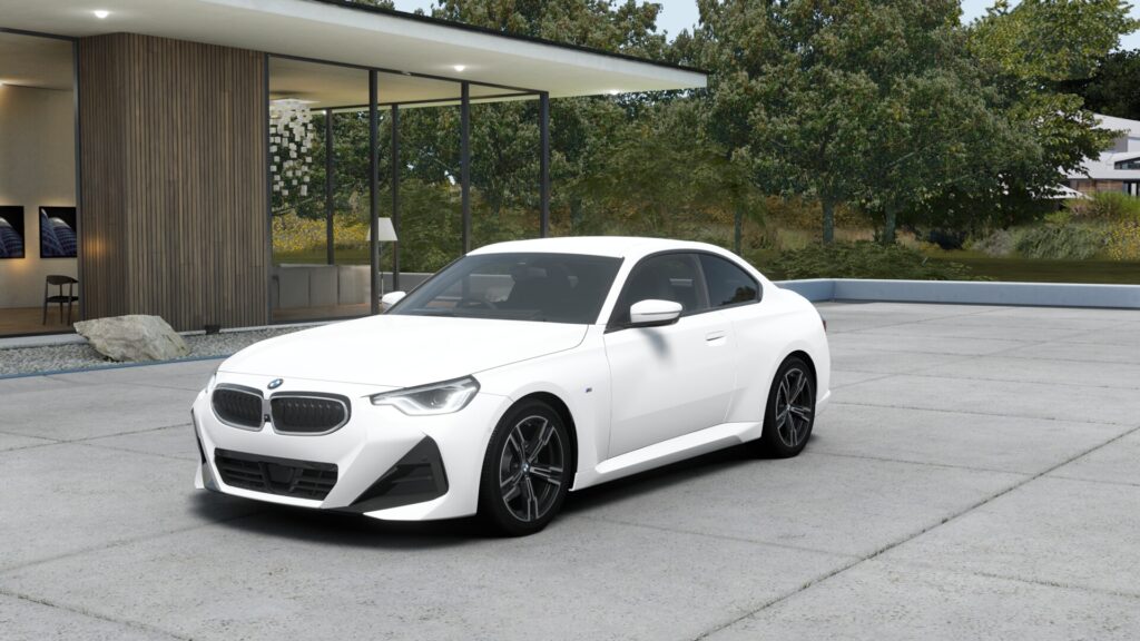 220i クーペ M Sport アルピン・ホワイト 18インチ ブラック スタイリング848M ヴァーネスカ・レザー ブラック
