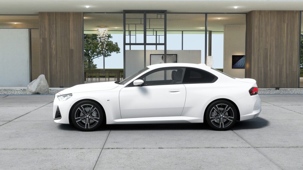 220i クーペ M Sport アルピン・ホワイト 18インチ ブラック スタイリング848M ヴァーネスカ・レザー ブラックの画像2