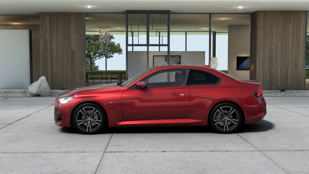 220i クーペ M Sport ファイヤー・レッド 18インチ ブラック スタイリング848M ヴァーネスカ・レザー ブラックの画像2