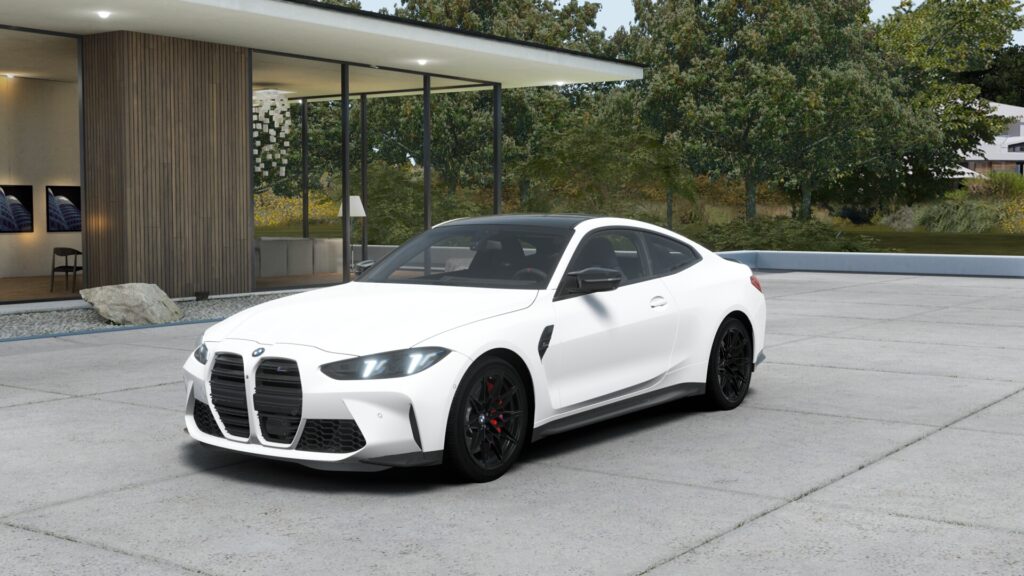 M4 Competition M xDrive クーペ （左ハンドル） アルピン・ホワイト 20インチ ブラック