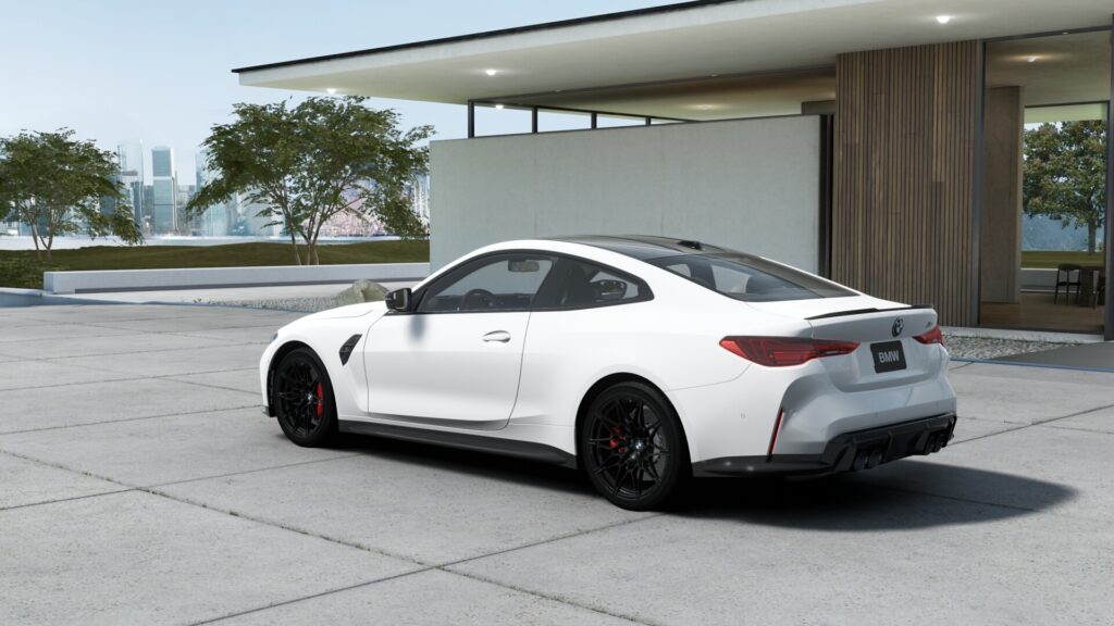 M4 Competition M xDrive クーペ （左ハンドル） アルピン・ホワイト 20インチ ブラックの画像1