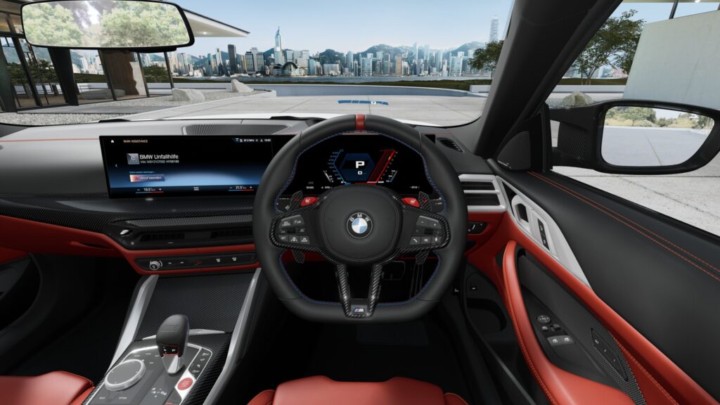 M4 Competition M xDrive クーペ （右ハンドル） アルピン・ホワイトの画像3
