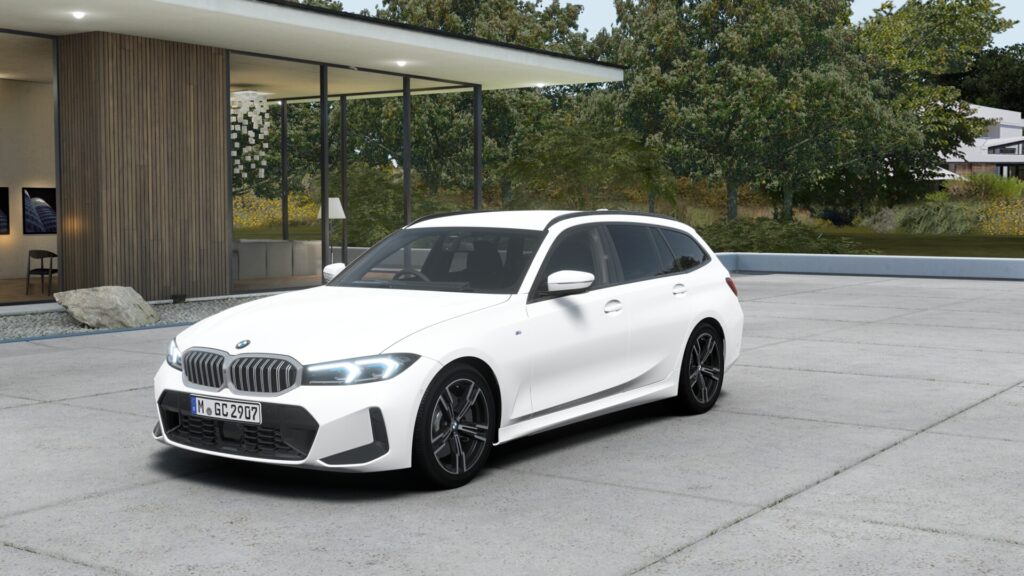 320d xDrive ツーリング M Sport アルピン・ホワイト 18インチ ブラック