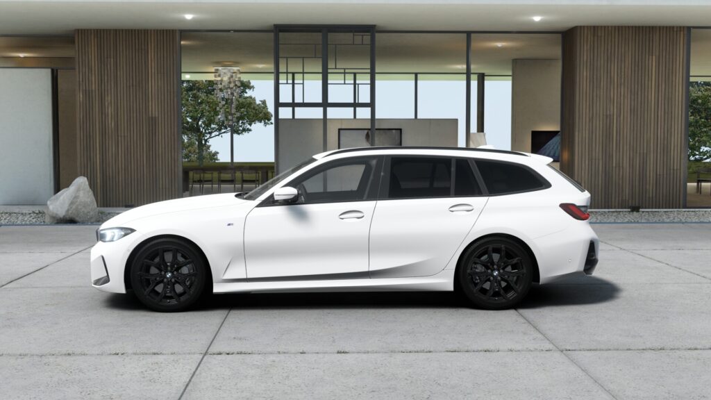 320d xDrive ツーリング M Sport アルピン・ホワイト 19インチの画像2