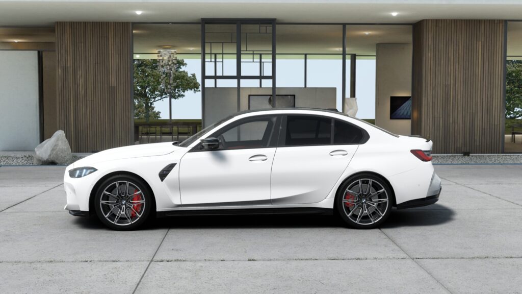 M3 Competition M xDrive セダン アルピン・ホワイト 20インチ フィオナ・レッド スタイリング825Mの画像2