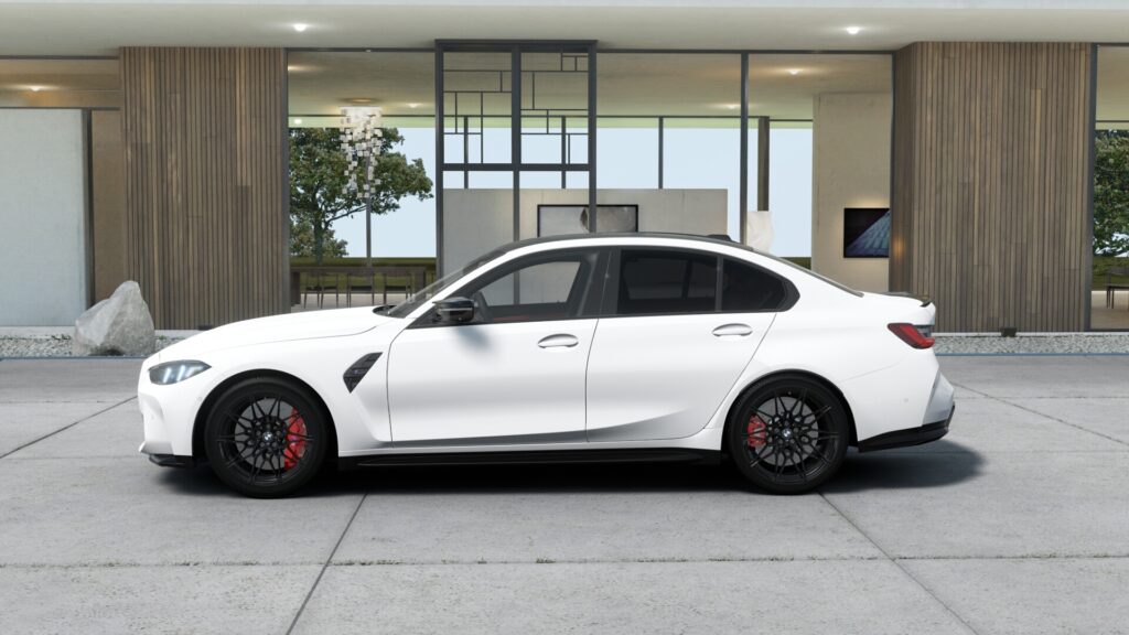 M3 Competition M xDrive セダン アルピン・ホワイト 20インチ フィオナ・レッド スタイリング826Mの画像2