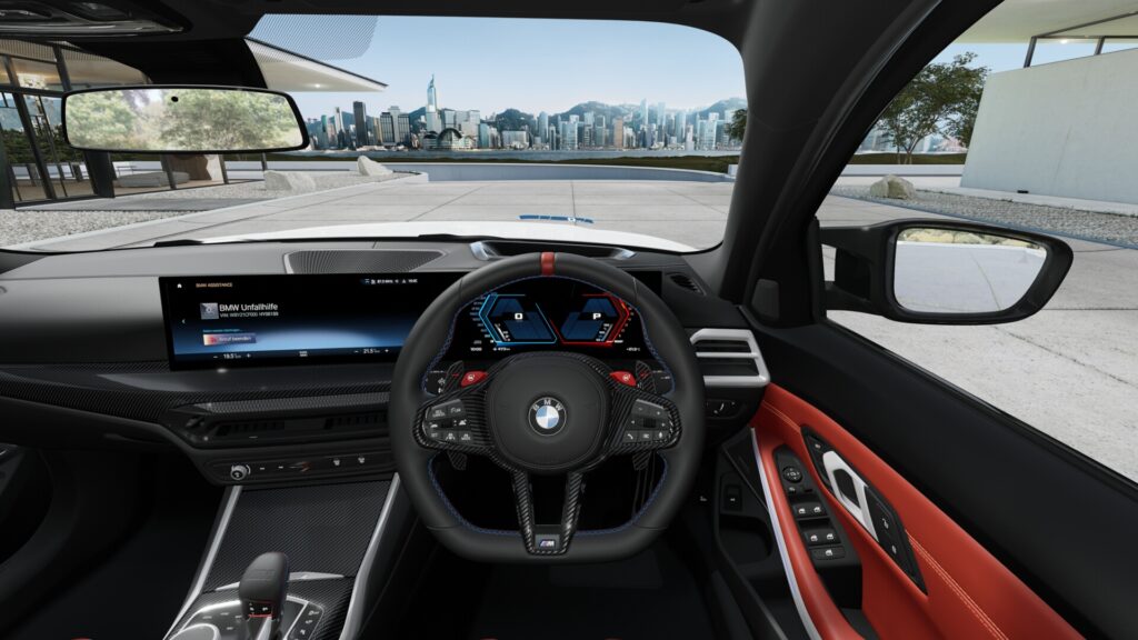 M3 Competition M xDrive セダン アルピン・ホワイト 20インチ フィオナ・レッド スタイリング826Mの画像3