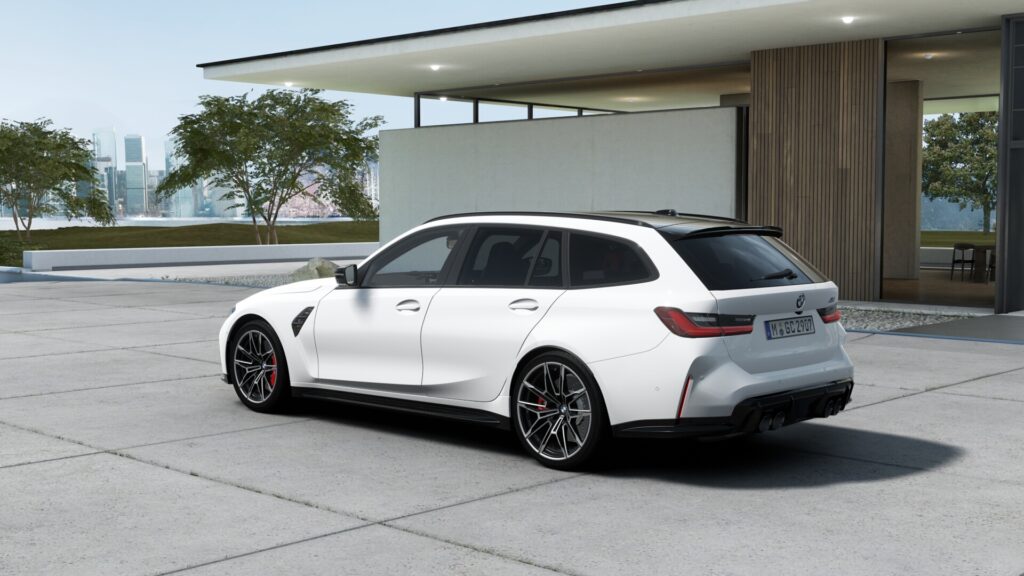 M3 Competition M xDrive ツーリング アルピン・ホワイト 20インチ キャラミ・オレンジの画像1