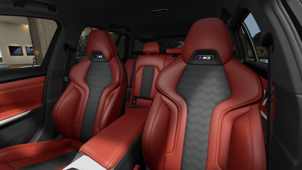 M3 Competition M xDrive ツーリング アルピン・ホワイト 20インチ フィオナ・レッドの画像4