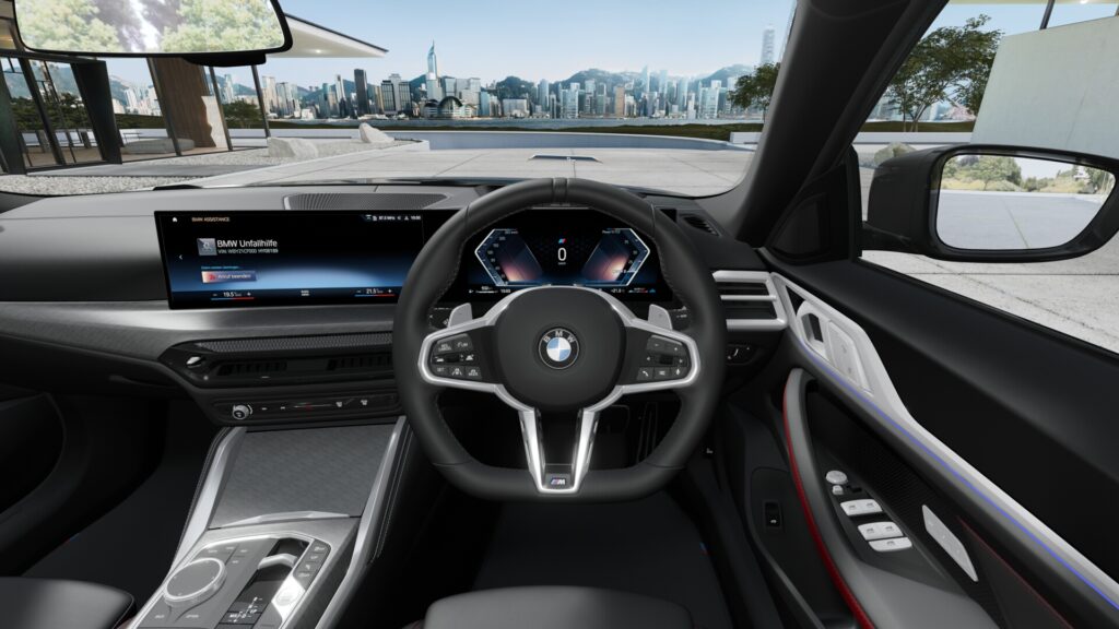 420d xDrive グラン クーペ M Sport ブラック・サファイア 19インチ スタイリング859M ヴァーネスカ・レザー ブラック(レッド・ハイライト付)の画像3